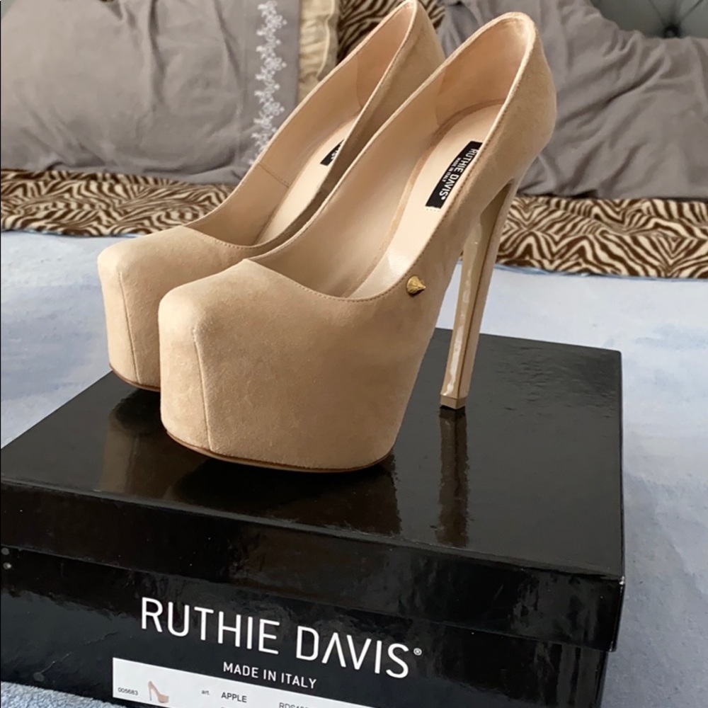 Ruthie Davis suede platform heels - NEW!